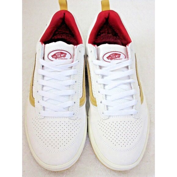 Vans Other - Vans Men's Zahba Vintage Sport White Red Suede Mesh Skate Shoes Sizes NIB